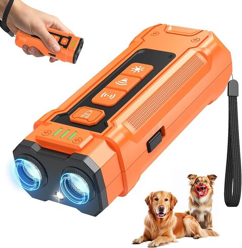 Ultrasonic Dog Bark Deterrent Device - Sonic Dogs Whistle to Stop Barking All Size, Pet Gentle Anti-Barking Control silencer, 35ft Range Barks No More, Humane Behavior Training Indoor Outdoor in Kuwait