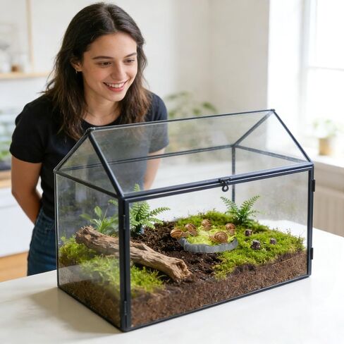Snail Food and Water Bowl Terrarium Feeding Dish for Tank Supplies in Kuwait
