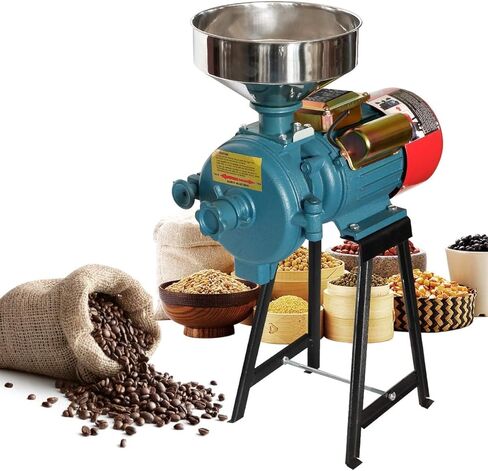 Slsy Heavy Duty Electric Dry Grain Mill Grinder, 3000W High Power Milling Machine, 110V Commercial Flour & Feed Grinder for Corn, Wheat, Rice, Coffee Beanss in Kuwait
