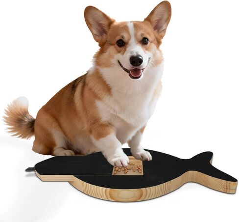 Vivifying Dog Nail Scratch Board with Treat Drawer, Stress-Free Nail Filing Tool for Dogs, Alternative to Clippers for Front Paw Nails, Interactive Training Scratch Pad with Extra Sandpaper in Kuwait
