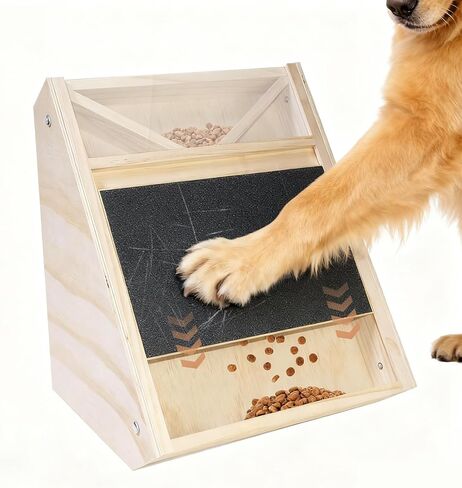 Dog Nail Scratch Board: Quiet Dog Scratch Board with Treat Box, Easy Change Dog Nail Board with 2 Extra Sandpaper Sheets, Interactive Paw Nail Scratcher & Slow Feeder Toy in Kuwait