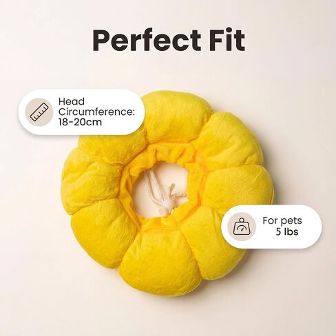 Cat Recovery Collar Adjustable Cone Elizabethan E Collar for Cats, Cat Kitten Donut Bunny Collar for Post Surgery Wound Healing Anti-Licking in Kuwait