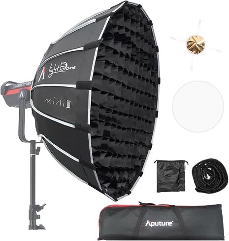 Aputure Light Dome Mini III Softbox,Bowens Mount Octagonal Softbox Quick-Setup Soft Light Modifier for Video Light Aputure Amaran 200/100/300c/150c/60d s/60x s in Saudi Arabia