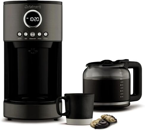 Cuisinart Stainless Steel 12-Cup Coffee Machine, Black Stainless Steel DCC-1220BKS in Kuwait