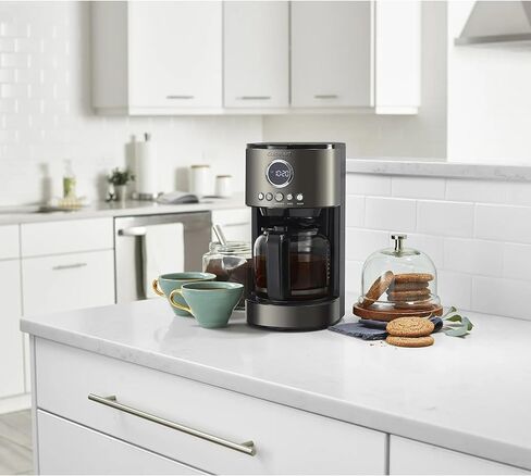 Cuisinart Stainless Steel 12-Cup Coffee Machine, Black Stainless Steel DCC-1220BKS in Kuwait