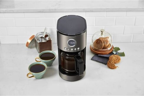 Cuisinart Stainless Steel 12-Cup Coffee Machine, Black Stainless Steel DCC-1220BKS in Kuwait