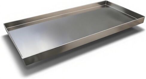Stainless Steel Dog Crate Replacement Tray - Leak-Proof, Chew-Resistant Floor Pan for 120x30cm Crates - Durable, Easy Clean Pet Accessory in Kuwait