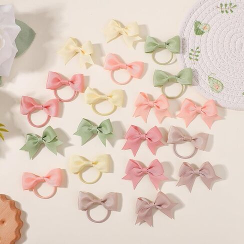 40PCS 2Inch Puppy Dog Hair Bows with Clips & Rubber Bands, Small Pet Grooming Hair Accessories, Cute Puppy Hair Clips for Small Dogs Cats, Mixed Colors in Kuwait