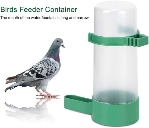 Birds Drinking Container, Round Plastic Water Bottle, Poultry Waterer with Smooth Edge & Automatic Feeding, Ideal for Chicken Farm & Livestock, 140ml in Kuwait