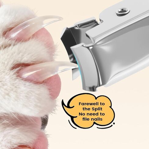 Cat Nail Trimmer, Ergonomic Anti-Splitting Cutter, Small Dog Toenail Clippers Trimmer, for Puppy Small Medium Large Animal Hamster Bunny Home Indoor Travel Bathing in Kuwait