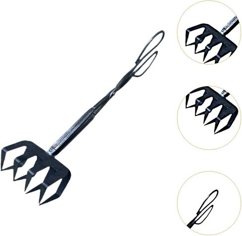 Crab Tongs,Heavy Duty Black Metal Clamp Tool Professional for Live Crab Portable Nail Gripper Tool Chestnut Clamping Tool in Kuwait