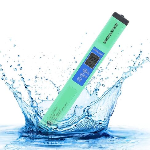 5 في 1 جهاز اختبار جودة المياه EC TDS Salt SG درجة الحرارة مراقب مقياس رقمي لمياه الشرب الزراعة المائية أحواض السمك in Kuwait