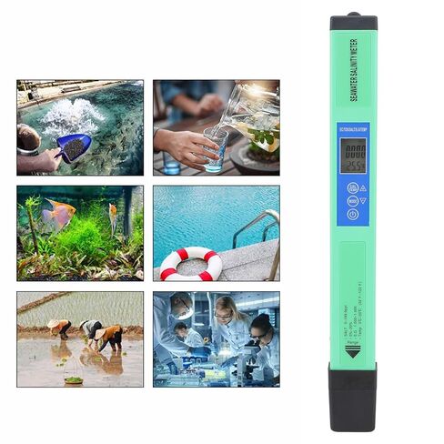 5 في 1 جهاز اختبار جودة المياه EC TDS Salt SG درجة الحرارة مراقب مقياس رقمي لمياه الشرب الزراعة المائية أحواض السمك in Kuwait
