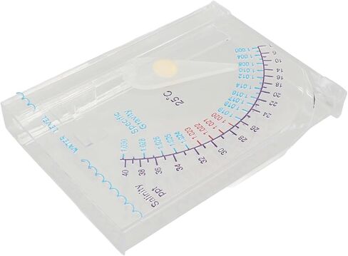 Drfeify Plastic Aquarium Hydrometer Durable Accurate Tester for Fish Tank Salinity Testing Transparent 4.7 X 3.3 X 0.6in for Aquarists in Kuwait