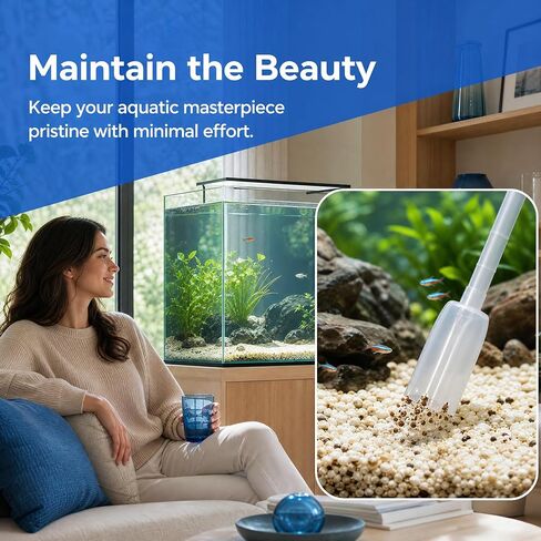 1 Easy-to-use Aquarium Siphon for Quick Water Changes and Gravel Cleaning in Kuwait