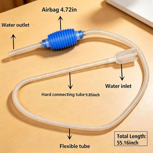 1 Easy-to-use Aquarium Siphon for Quick Water Changes and Gravel Cleaning in Kuwait