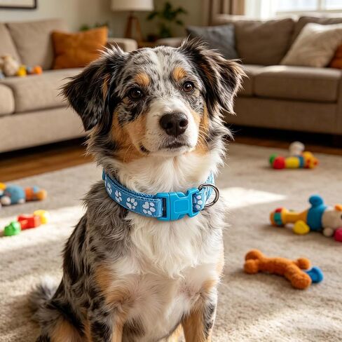 18 Pack Pet ID Collars, Adjustable Soft Nylon Neck Bands, Multi-Color Identification Collars for Small Sized Household Pets in Kuwait