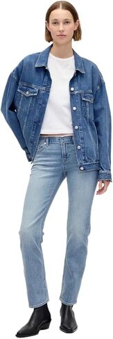 GAP Women's High Rise Straight Fit Denim Jeans in Saudi Arabia
