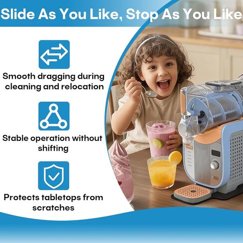 وسادة منزلقة متوافقة مع ماكينة المشروبات المجمدة الاحترافية من سلسلة Ninja Slushie Max FS605، آلة سهلة وسريعة الحركة، تتضمن حزام تخزين، ملحقات لصانع مشروبات Ninja in Kuwait