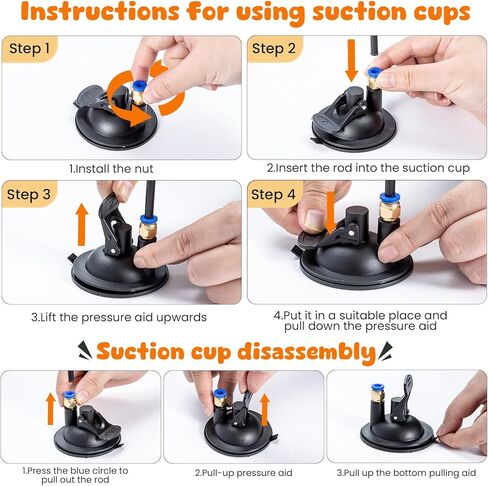 3-in-1 Cat Wand Toys,12Pcs Interactive Cat Feather Toys for Indoor Self Play & Exercise,2 Reusable Strong Suction Cups,2 Hanging Spider Toys for Kitten in Kuwait