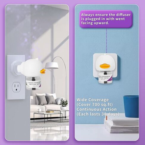 Cat Calming Diffuser Advanced Cat Pheromones Calming Diffuser, Enhanced Calming Pheromone Diffuser, 60 Day Starter Kit (48 mL*2pcs) in Kuwait