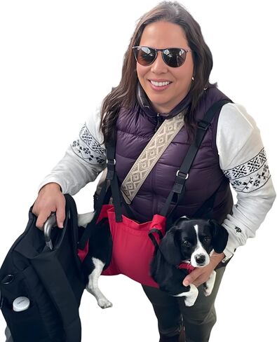 Fido Pro Airlift Original V2 Dog Carrier Sling | Light-Weight Dog Sling Now More Comfortable | for Injured, Sick, or Old Dogs | New Improved Shoulder Padding Now Included | X-Large (70–130 lbs) in Kuwait
