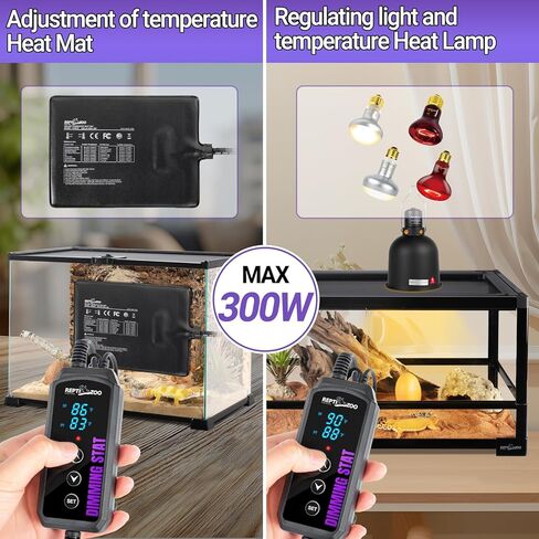 repti حديقة الحيوان ترموستات يعتم الزواحف، وحدة تحكم في درجة الحرارة pid مع شاشة رقمية led، ترموستات الزواحف لمصباح الحرارة الزواحف وسخانات حصيرة، وظيفة الذاكرة in Kuwait