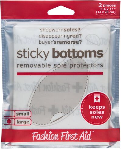 Sticky Bottoms: Removable Sole Protectors, Clear (2 Pieces Large: 5 x 11 inches) in Saudi Arabia
