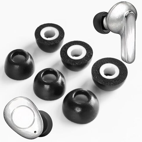قطع غيار سماعات أذن من إسفنج الذاكرة لسماعات JBL Live Pro TWS 2 وJBL Vibe Buds وJBL Tune Buds من TENNMAK in Kuwait