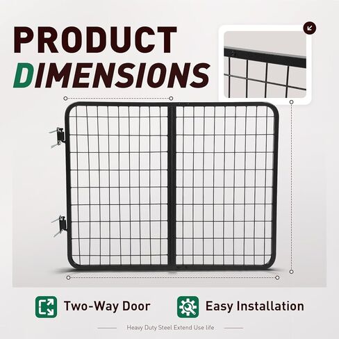 Horse Stall Gate 48 Inch Wide Compatible with Livestock Enclosures Steel Powder Coated Gray in Kuwait