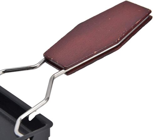 GLOGLOW Mini Cheese Raclette Grill Rectangular Non Stick Baking Pan, Raclette Grills Stick Baking Pan, Mahogany Handle Iron Tabletop Melter, Portable Candle Powered Cooker for in Kuwait