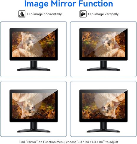 Eyoyo 7 Inch Small Monitor, Mini Hdmi Monitor IPS Display Screen Support HDMI VGA AV BNC Inputs, Secondary Monitor for PC/Computer/Raspi/Laptop/Security Camera/CCTV/PS4 in Saudi Arabia