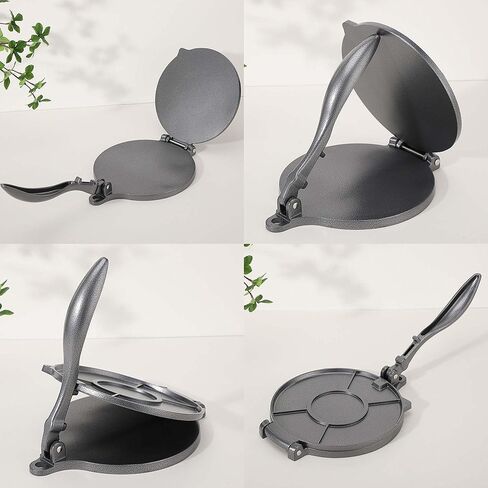 8 Inch Flour Tortilla Press, Aluminum Alloy Tortilla Maker, Roti Maker, Taco Maker, Taco Press, Dark Gray in Kuwait