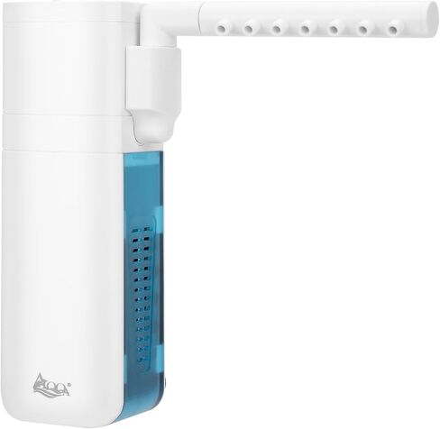 AQQA Aquarium Filter for 5-10 Gallon Tank, 79GPH Internal Small Fish Tank Filter with Dual Water Outlet & Aeration for Crystal Clear Water Submersible Pump& Filter System (3W for 5-10 Gal Tank) in Kuwait