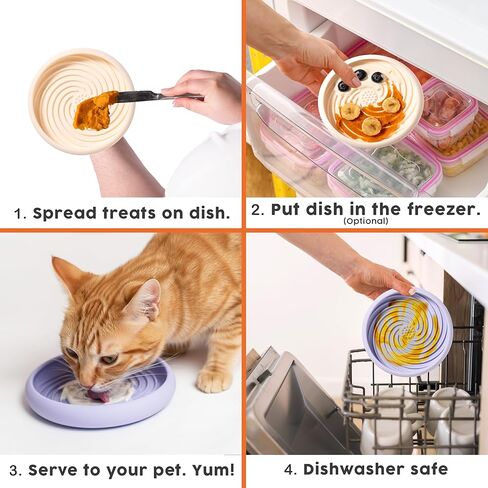 Lick Dish and Sardina Bundle - Silicone, Non-Slip, and Dishwasher Safe Pet Products in Kuwait