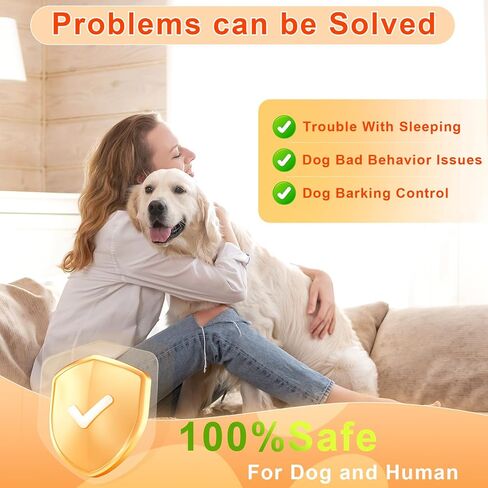 Anti Barking Device for Dogs - Dog Bark Deterrent Devices for Stopping Bad Dog Behavior - Ultrasonic Dog Bark Deterrent, Refuse to Shout and Slap - Best Anti Barking Device Rechargeable（Pink） in Kuwait