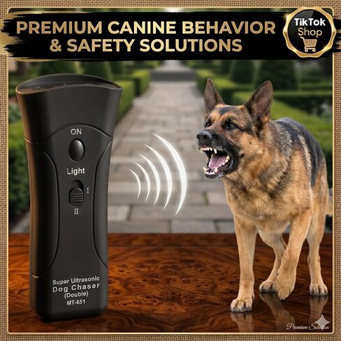 Ultrasonic Dog Bark Deterrent Device for Dogs | Pet Gentle Trainer Ultrasonic for Dogs that Helps Stop Dog Barking with an Anti Barking Device | Ultrasonic Dog Repeller for Training & Behaviour Aid in Kuwait