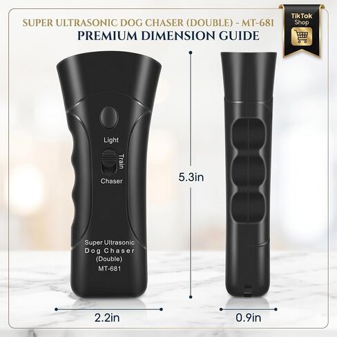 Ultrasonic Dog Bark Deterrent Device for Dogs | Pet Gentle Trainer Ultrasonic for Dogs that Helps Stop Dog Barking with an Anti Barking Device | Ultrasonic Dog Repeller for Training & Behaviour Aid in Kuwait