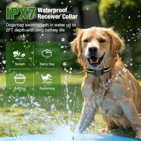 Wireless Dog Fence 2.4GHz Electric Fence for Dogs Wireless Fence for Dogs Portable Electric Dog Fence with Waterproof and Rechargeable Dog Training Collar in Saudi Arabia