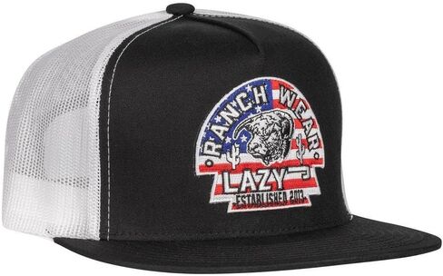 Lazy J Ranch USA Arrowhead Classic Five Panel Trucker Hat - Hats Country Country القابلة للتعديل in Saudi Arabia