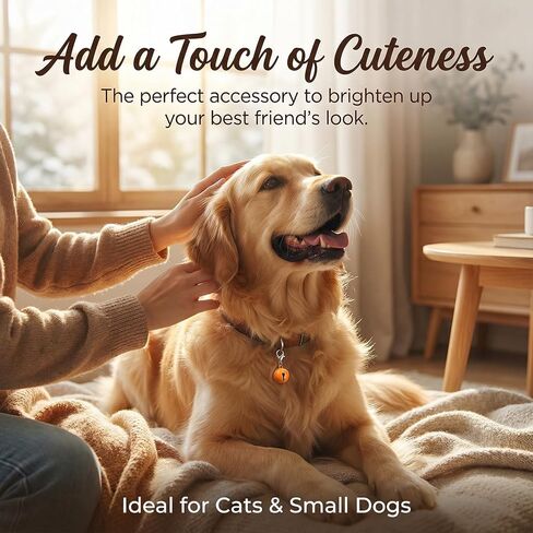 10PCS Cat Collar Bell Pet Bells for Cat Dog Collar, Small Pet Collars Bells with 1pack Keychain Pets Pendant Accessories Multicolor Cats Dog Collars Charm for Christmas Decoration, Loud Crisp Sound in Kuwait