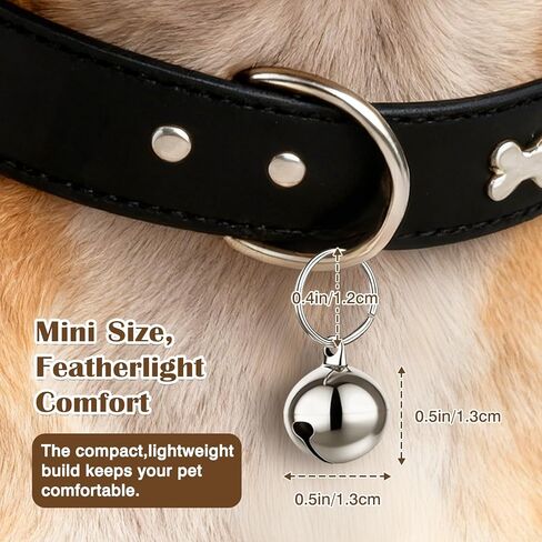 6-Pack Metal Pet Collar Bells – Small Silver Charm Pendants for Dogs, Cats & Other Pets in Kuwait