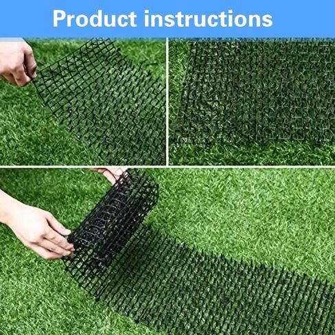 13ft Scat Mat for Cats with Spikes, Prickle Strips Network Digging Stopper Outdoor Spike Deterrent Mat, Pet Deterrent to Keep Cats Away,157 inch x 11 inch in Kuwait