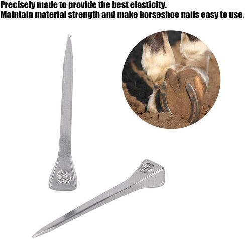 Horseshoe Nails Steel E3 Sport Equipment for Horse 250pcs, for Equestrian, 4.5cm in Kuwait
