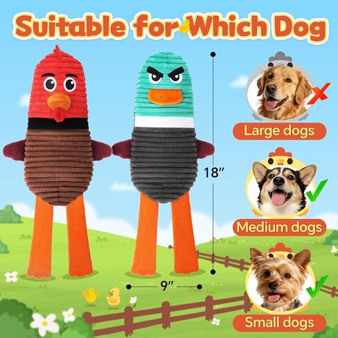 Dog Toys for Aggressive Chewers, 2 Pack No Stuffing Squeaky Dog Toys to Keep Them Busy, Interactive Puppy Toys with Crinkle and Holds a Bottle in Kuwait