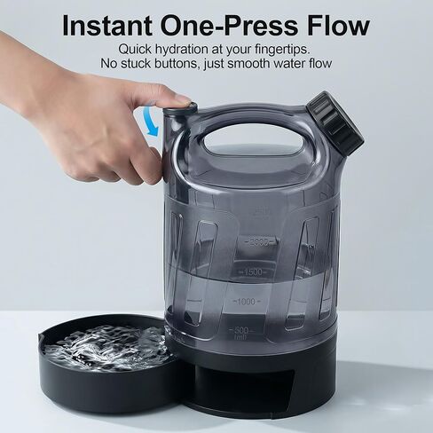 Portable Dog Travel Water Bottle 84 oz, Dog Camping Hiking Walking Beach Park Outdoor Essentials, Large Dog Water Bottle Bowl Dispenser, Leak Proof Pet Water Bottle for Dogs, in Kuwait