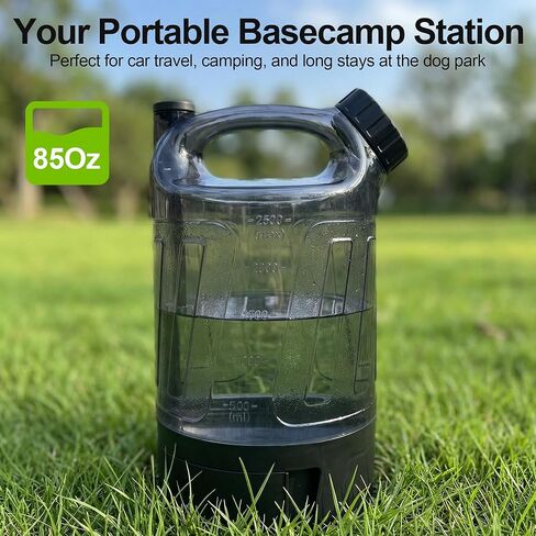 Portable Dog Travel Water Bottle 84 oz, Dog Camping Hiking Walking Beach Park Outdoor Essentials, Large Dog Water Bottle Bowl Dispenser, Leak Proof Pet Water Bottle for Dogs, in Kuwait