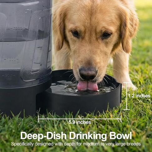 Portable Dog Travel Water Bottle 84 oz, Dog Camping Hiking Walking Beach Park Outdoor Essentials, Large Dog Water Bottle Bowl Dispenser, Leak Proof Pet Water Bottle for Dogs, in Kuwait
