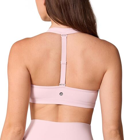Hugcurve قابلة للفصل Halter Sports Bra Racerback للنساء مربع مربع الرقبة مفتوحة الظهر يوجا التمرين أعلى in Kuwait