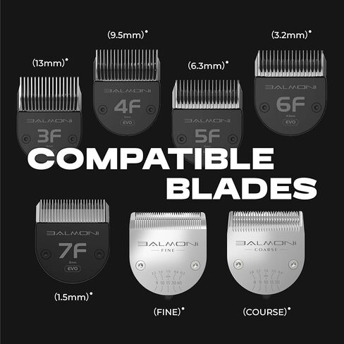 Professional Coarse + Fine 5-in-1 Clipper Blades (2-Pack) for 580 Series – Adjustable 0.6–2.8mm Detachable Metal Blades, Wahl Compatible, Steel Comb Ready (Coarse x2) in Saudi Arabia